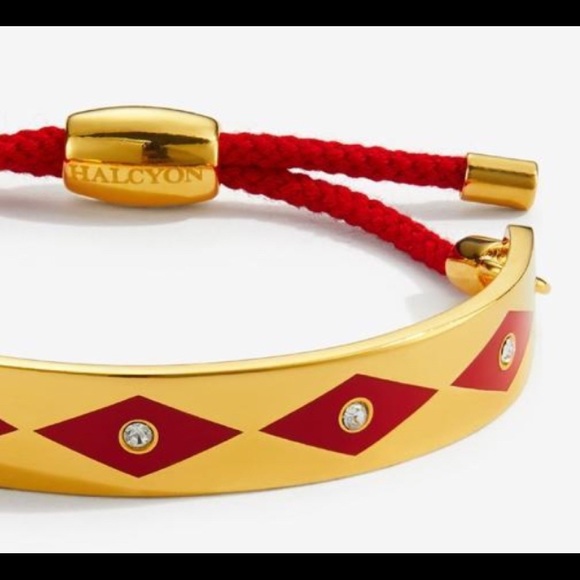 NWT 🎁Halcyon Days Red/Goldtone/Sparkle Bracelet🎈 - Picture 2 of 6